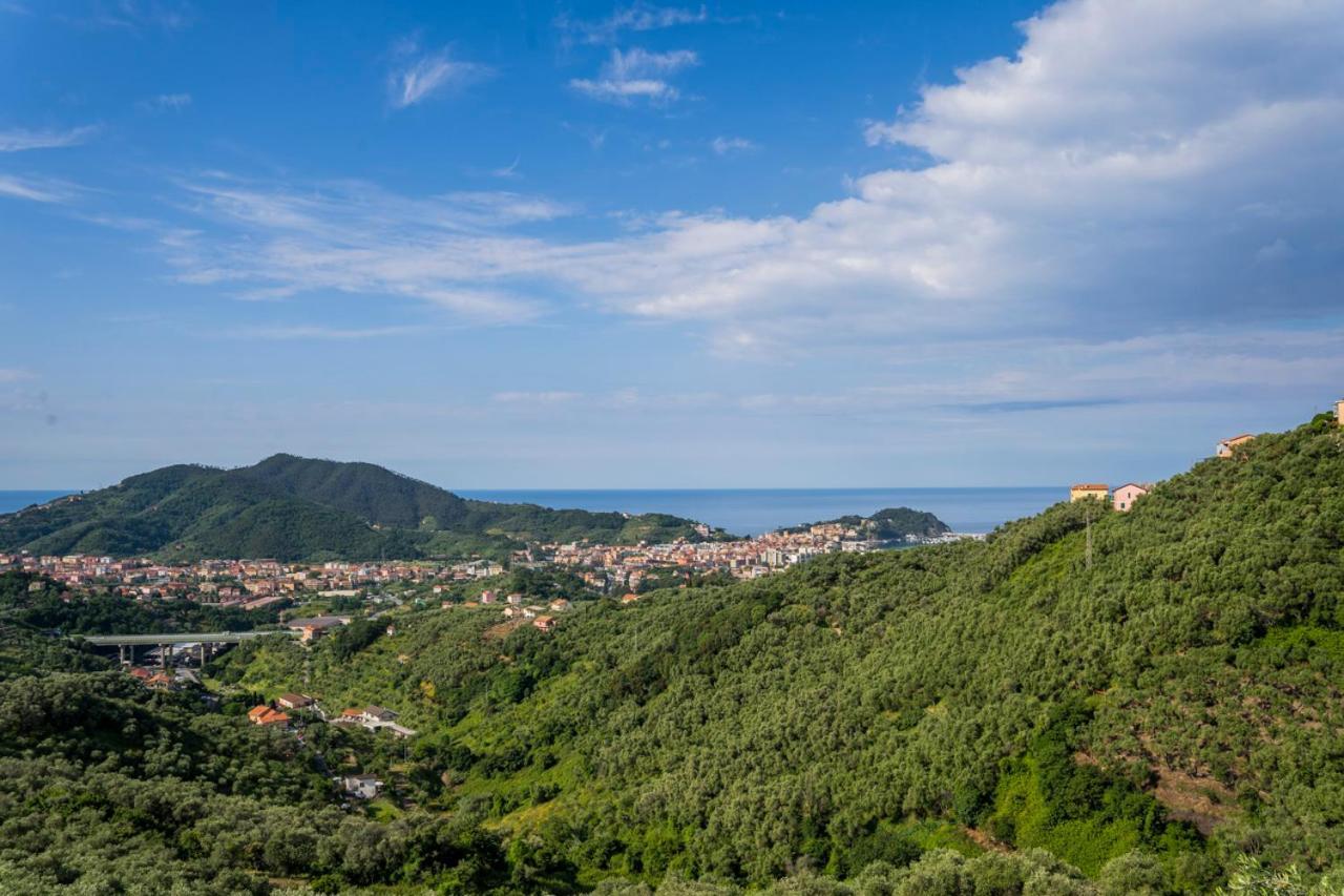 016 - Casa Tranquilla Vista Mare, Pace E Natura - 10 Minuti Dalla Spiaggia Lägenhet Sestri Levante Exteriör bild